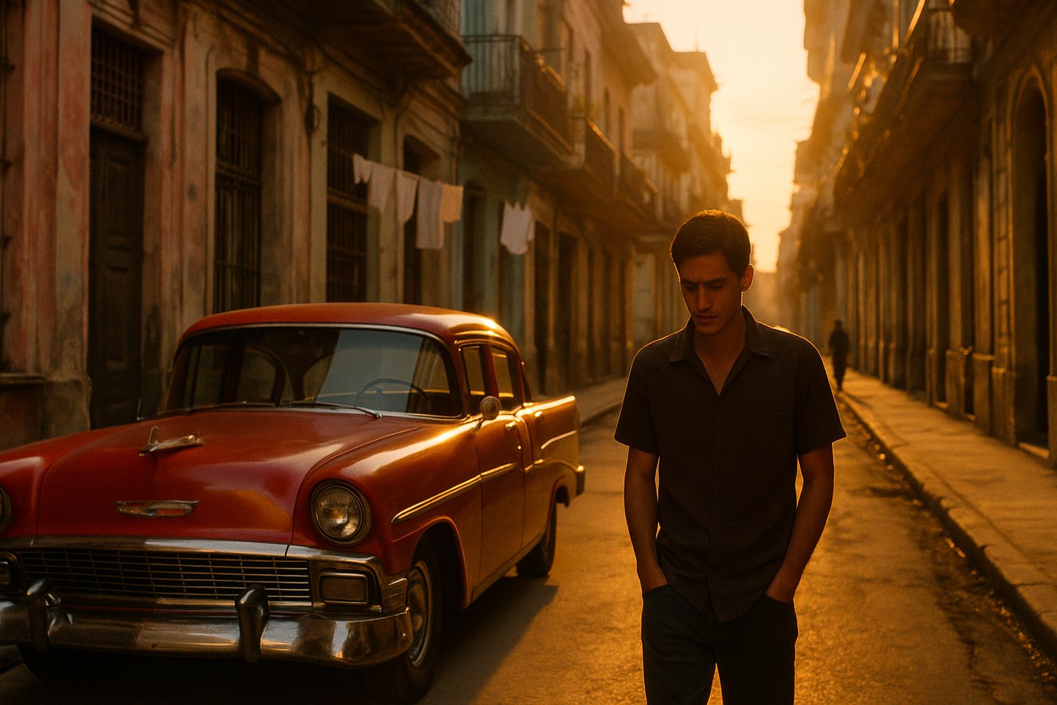 1970s Havana at golden hour